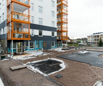 Uppförande av flerbostadshus