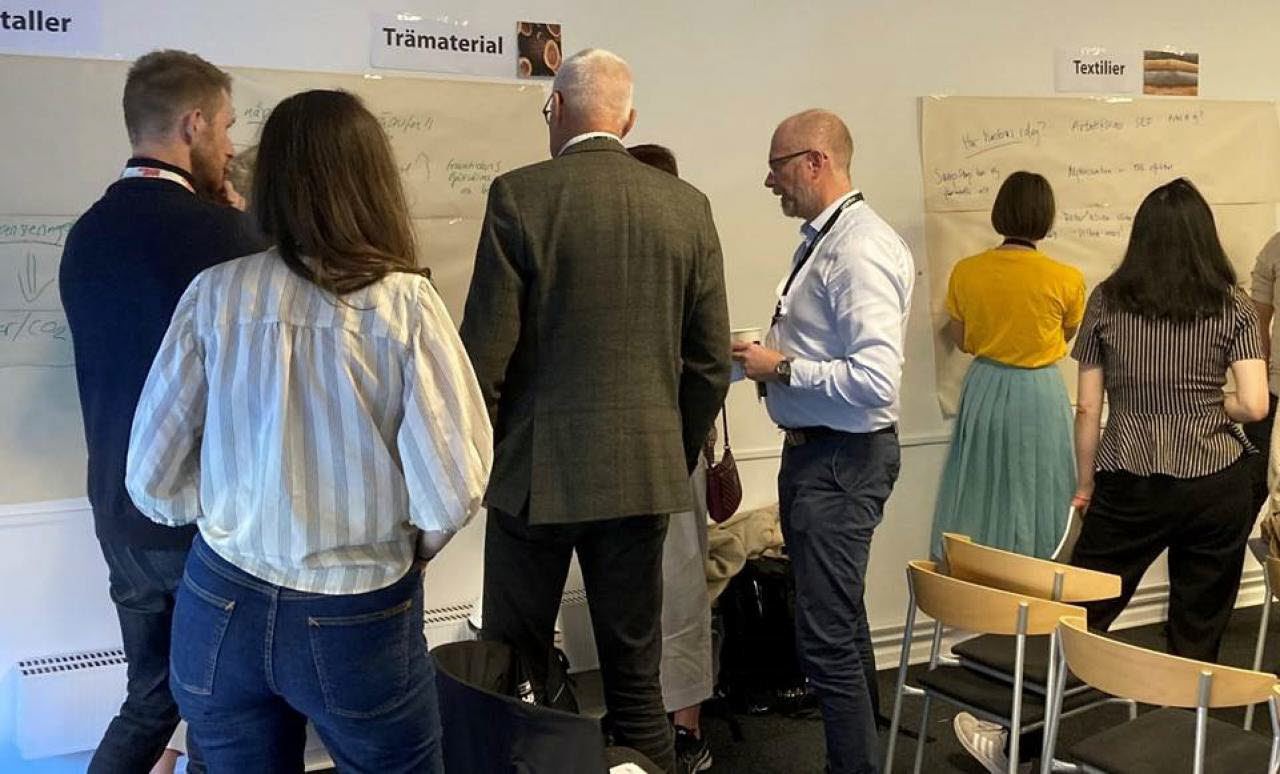 Foto av personer som deltar i en workshop.