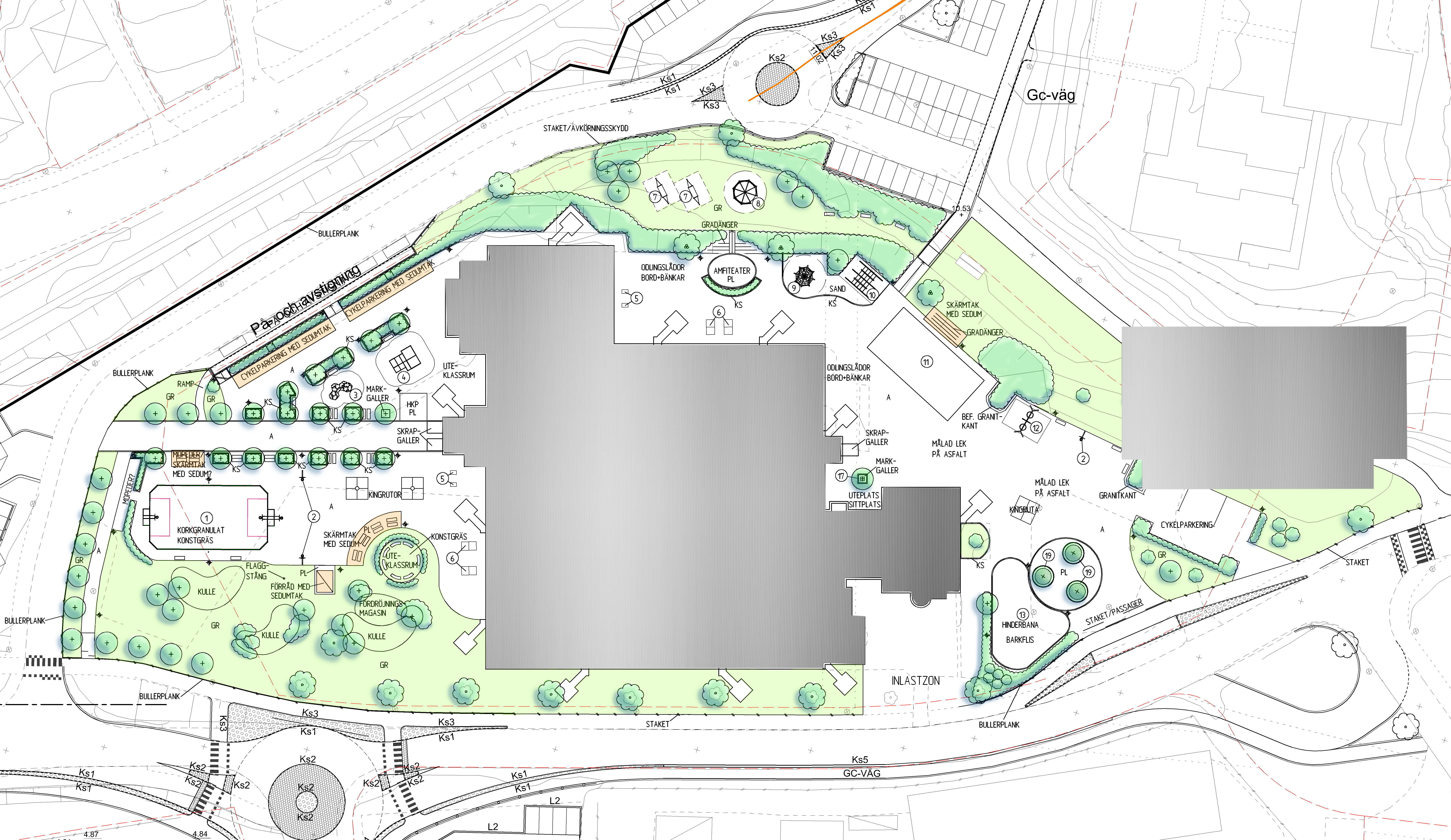 Illustration av en situationsplan.