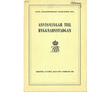 Omslag för "Anvisningar till byggnadsstadgan"