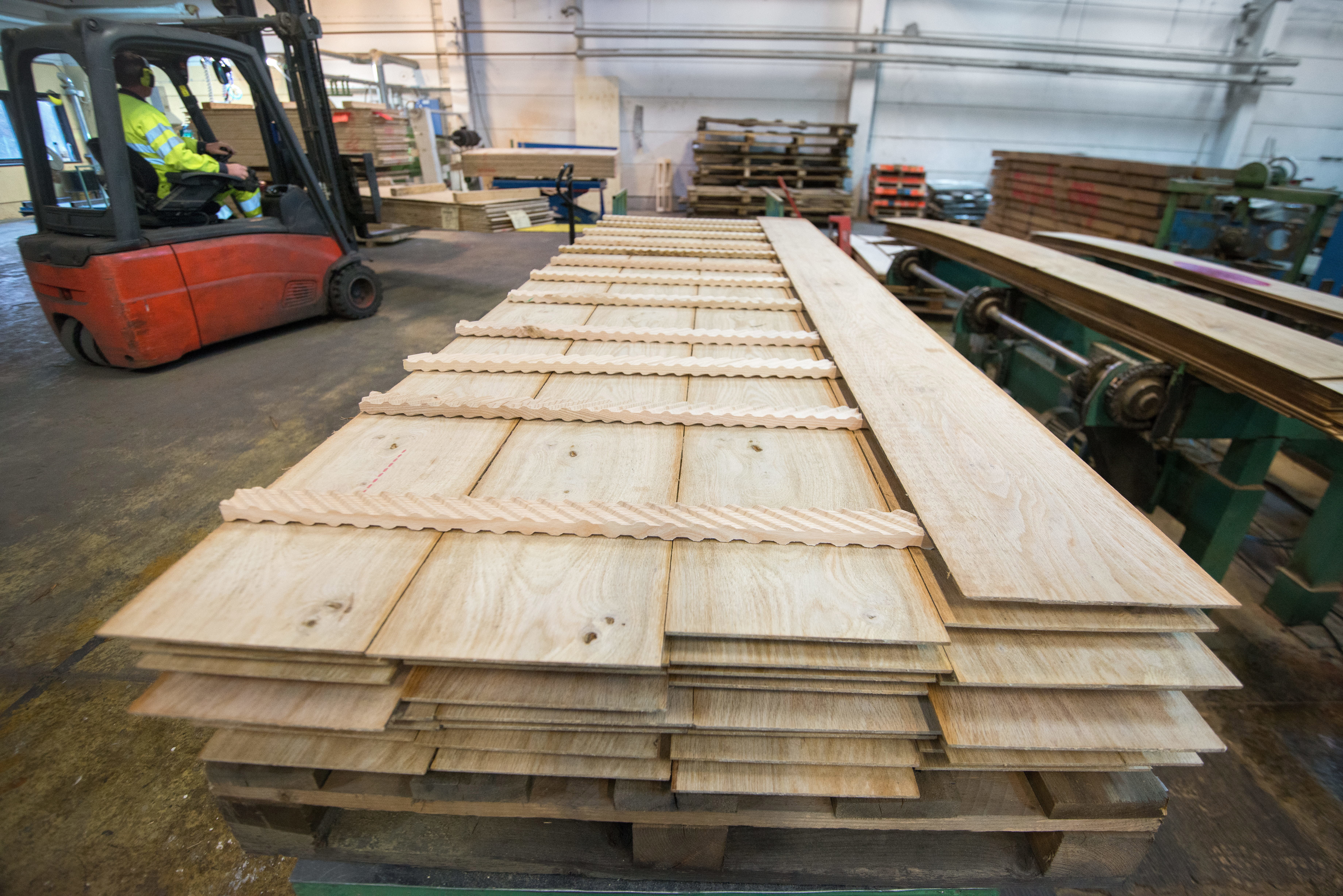 Foto på trä som byggmaterial. 