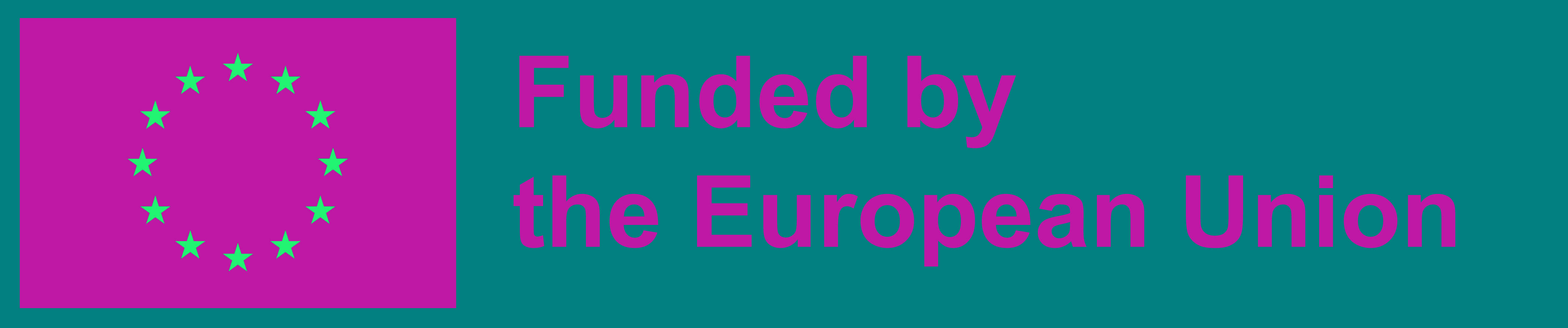 EU logotype med texten Funded bu the European Union