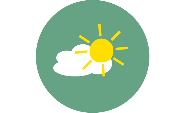 Symbol för dagsljus.