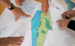 Skiss över detaljplan.