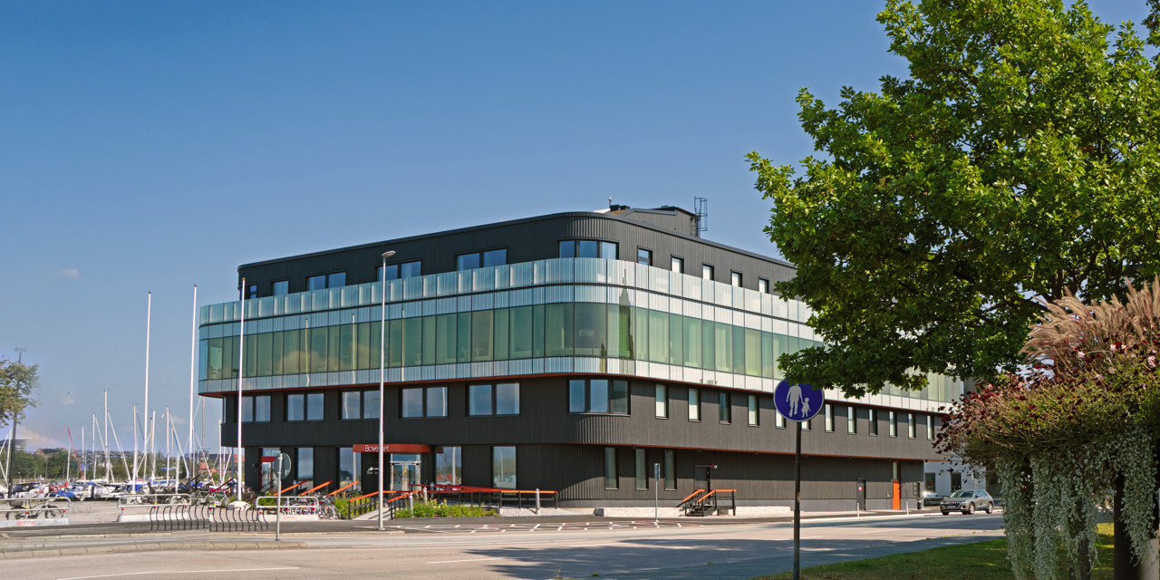 Boverkets kontor från gatuvy. 