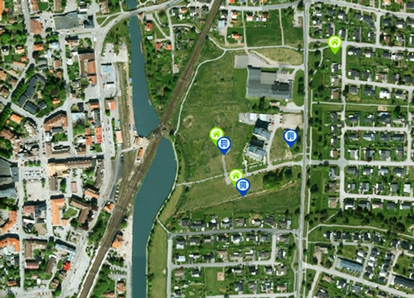Karta över Göta kanal