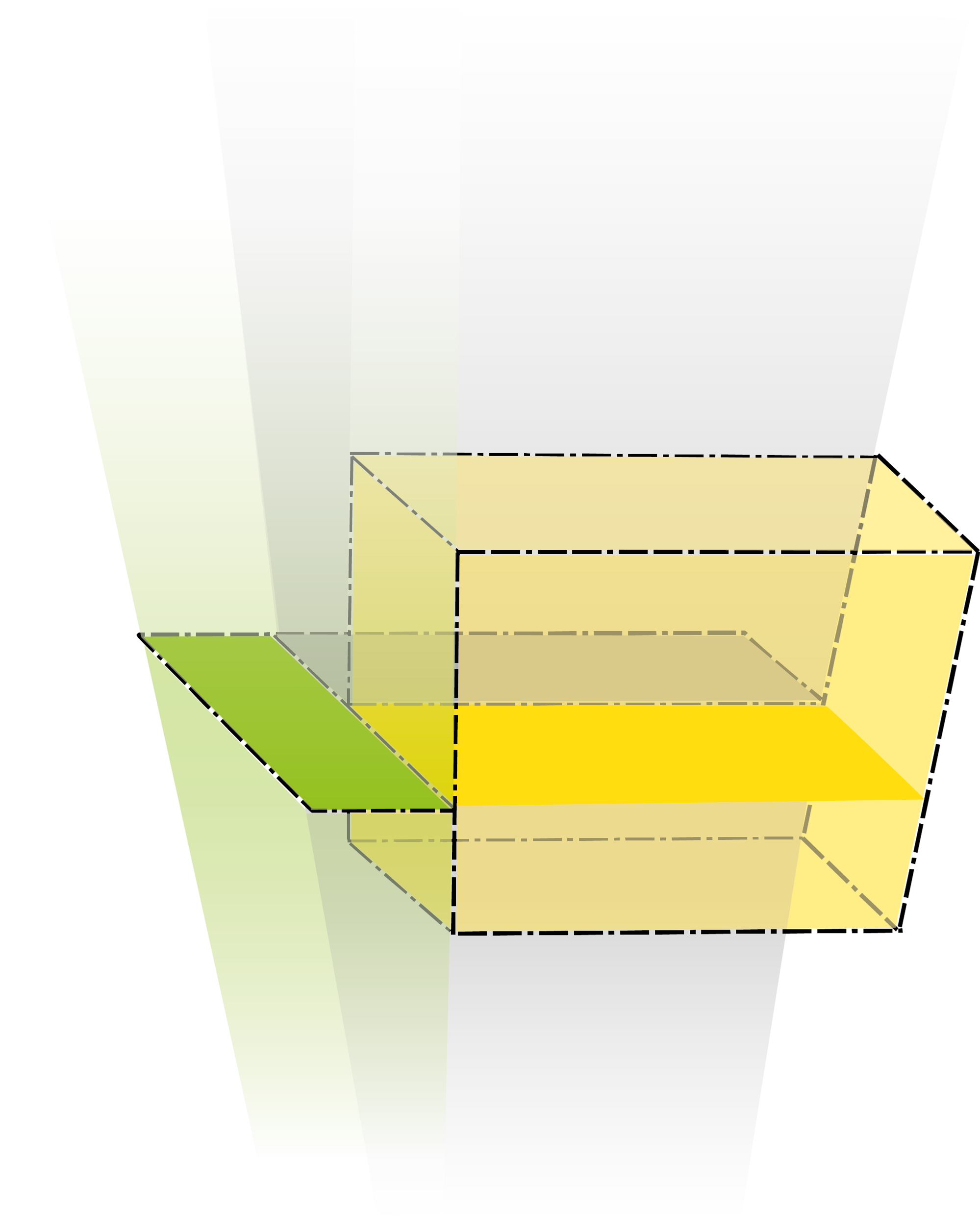 Illustration av planområde som delvis är avgränsat vertikalt. 
