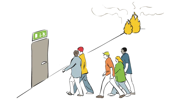 Möjlighet till utrymning vid brand