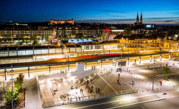 Foto på Uppsala centrum.