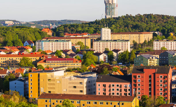 Bild på flerbostadshusområde