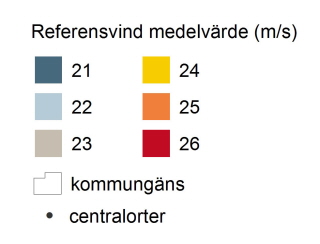 Förklaringar till en karta med vindlastzoner. Illustration: Boverket