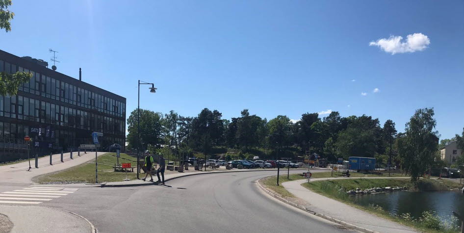 Foto över entré till Gustavsbergs vårdcentral.