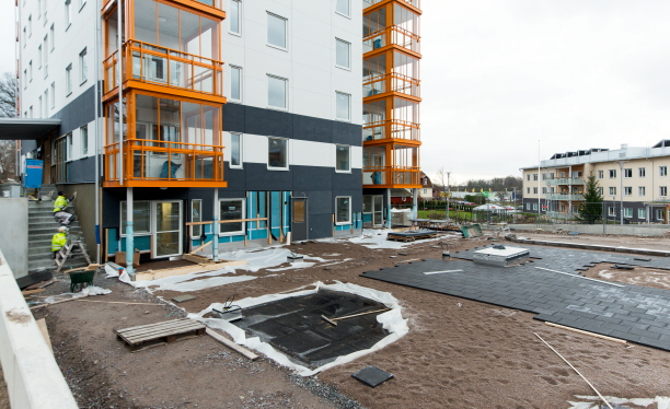 Uppförande av flerbostadshus