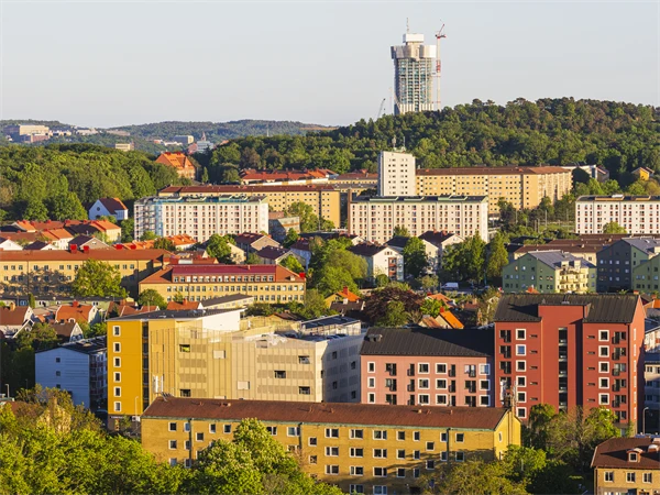 Bild på flerbostadshusområde