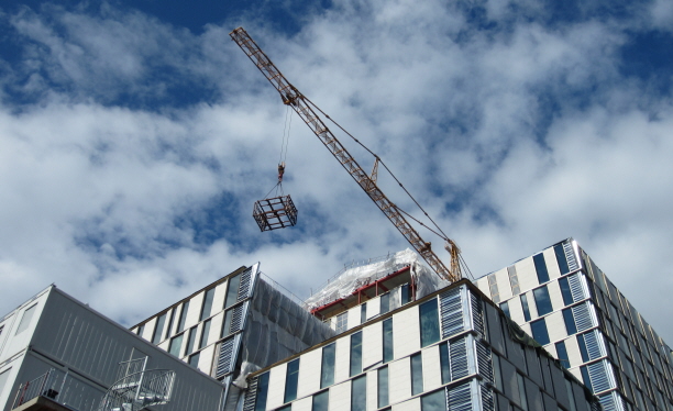 Ett hus som håller på att byggas. Foto: Vince Reinhardt /Johnér