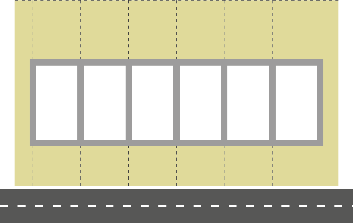 Illustration av radhus med enskilt ägande