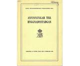 Omslag för "Anvisningar till byggnadsstadgan"