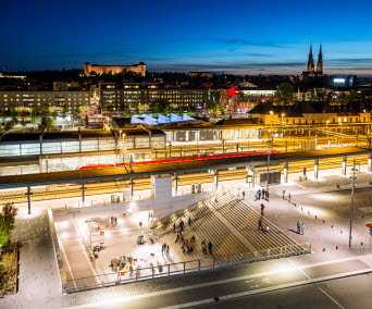 Foto på Uppsala centrum.