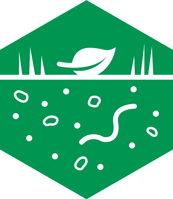 Ikon som visar jordmånsbildning.