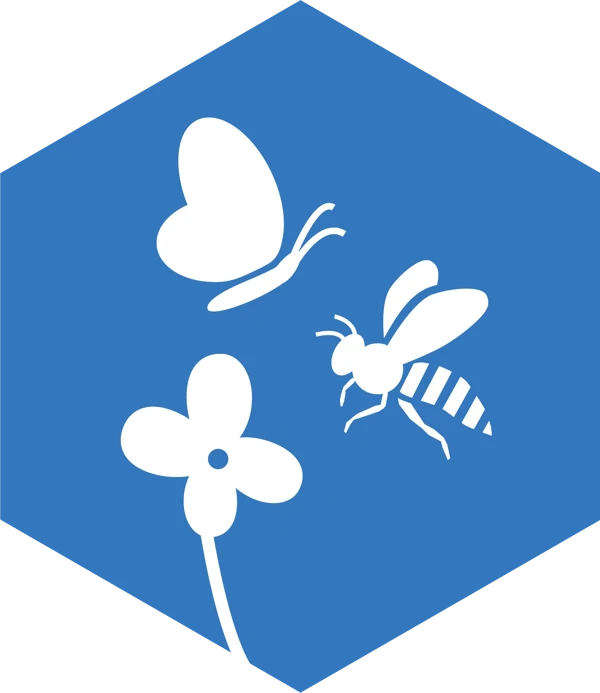 Ikon som visar pollinering.