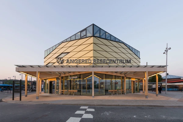 Bilden visar nya resecentrum i Angered