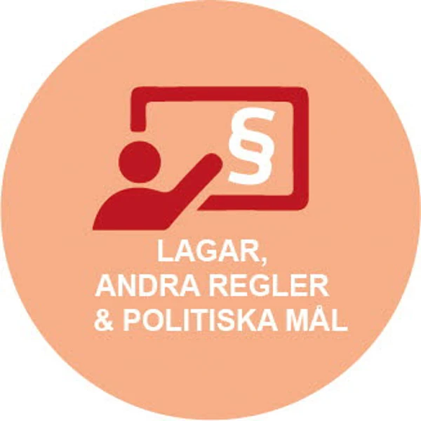 Illustration med en person och ett paragraftecken.