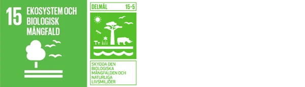 Symboler för globala målen: 15 och 15.5.